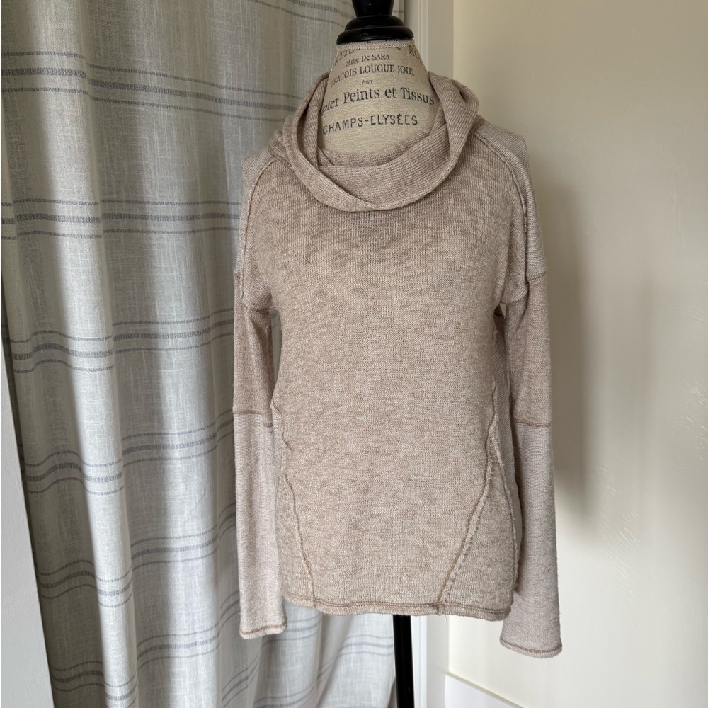 We The Free Women's Oversized Shirt Cowl Neck Cozy Size Medium